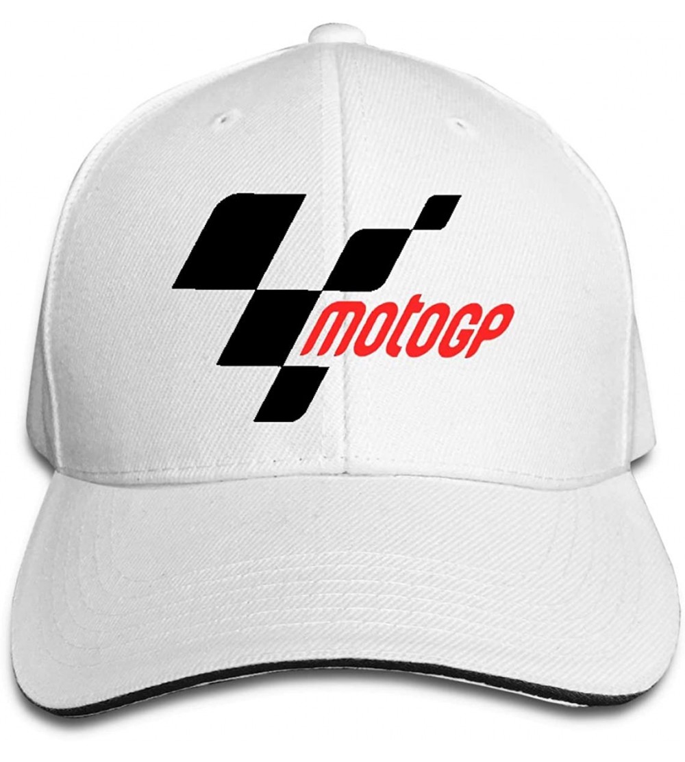 Baseball Caps Moto GP Unisex Adjustable Baseball Caps Peaked Sandwich Hat Sports Outdoors Snapback Cap - White - CE18ONLN74S ...