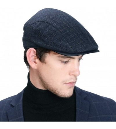 Newsboy Caps Winter Lrish Flat Lvy Newsboy Cap for Mens Hunting Driving Golf Scottish Gatsby Cabbie Hat 55-60cm - 00789-navy ...