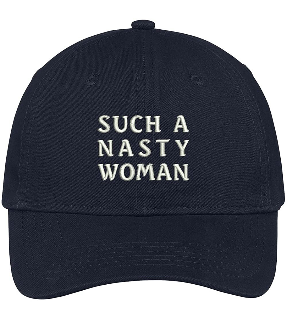 Baseball Caps Nasty Woman Embroidered 100% Quality Brushed Cotton Baseball Cap - Navy - C717YDMQ05A $17.64