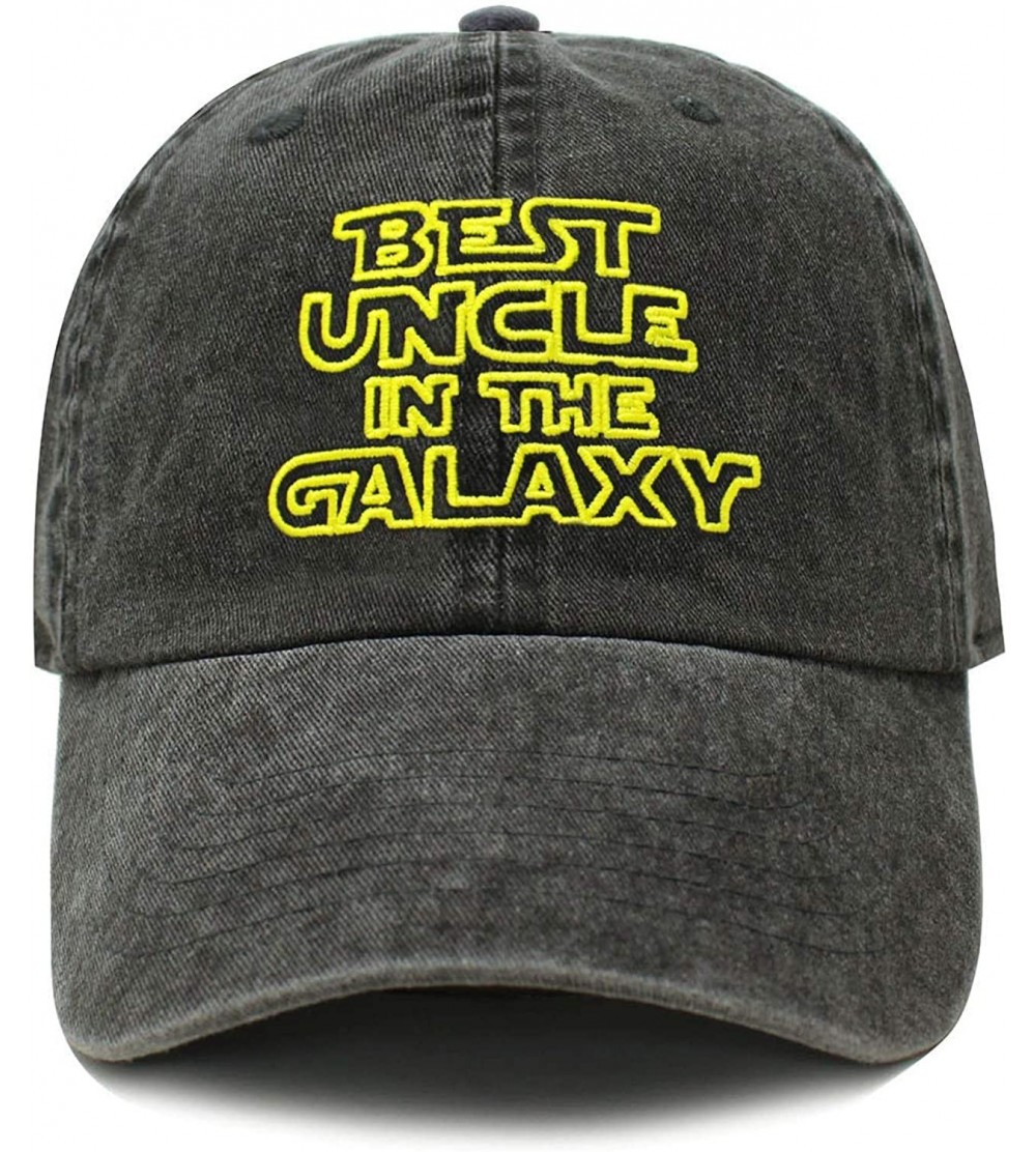 Baseball Caps Best Uncle in The Galaxy Embroidery Dad Hat Cotton Baseball Cap Polo Style Low Profile - Pc1201 Black - CP192XC...