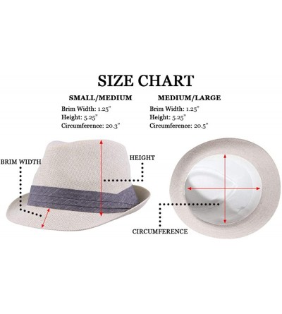 Fedoras Unisex Vintage Fedora Hat Classic Timeless Light Weight - 2120 - White - CT18HDC56QX $12.34