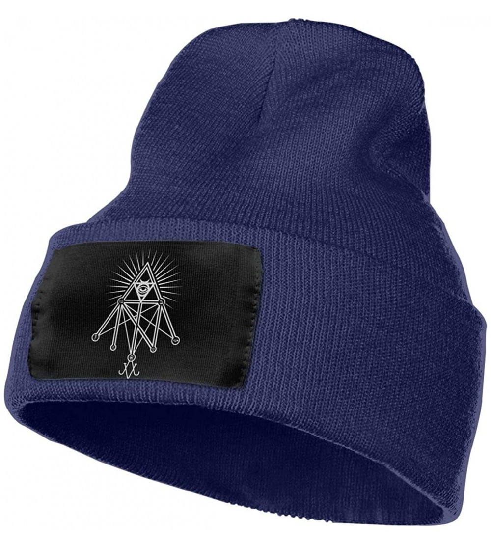 Skullies & Beanies Illuminati Occult Geometric Satanic Winter - CC18O2LKHHK $15.47