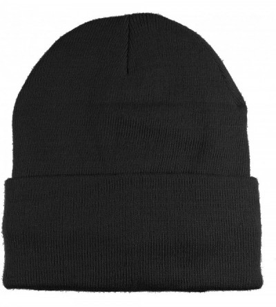 Skullies & Beanies 3M Thinsulate Women Men Unisex Knitted Thermal Winter Cap Casual Beanies - Black - CM12MYM2SJD $8.18