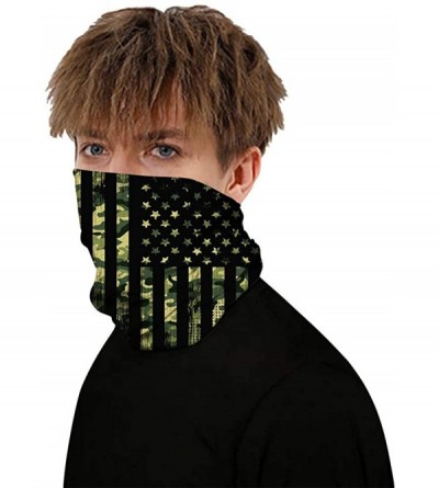 Balaclavas Multifunctional Seamless Face Mask Bandanas Headband Neck Gaiter for Dust-Sun UV Protection - American Flag 9 - CU...