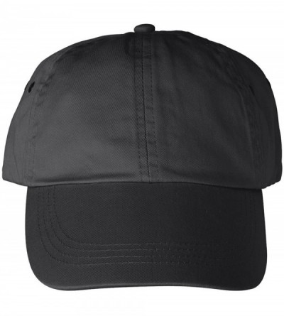 Baseball Caps Solid Low-Profile Twill Cap (156) - Black - CK1128RL1GH $16.42