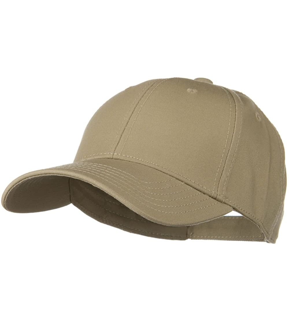 Baseball Caps Superior Cotton Twill Low Profile Strap Cap - Khaki - CR11918DZ4H $11.40