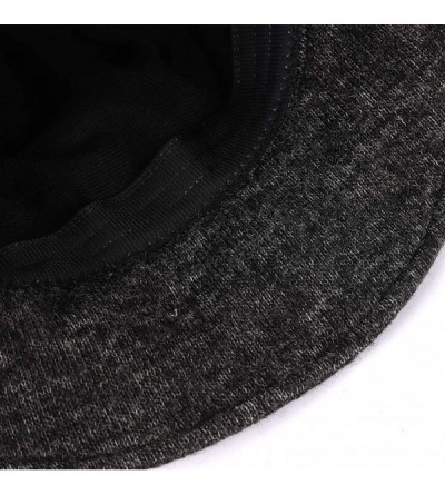 Bucket Hats Knit Beret Women Hat Cloche Bucket Fall Winter Warmer Fedora Cap Lady Headwear - Black - C718K5TKHHK $8.00
