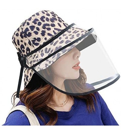 Bucket Hats Women Reversible Bucket Hat Outdoor Fisherman Hats Packable Sun Cap - 01a-leopardbrown - C0197ERED25 $12.44