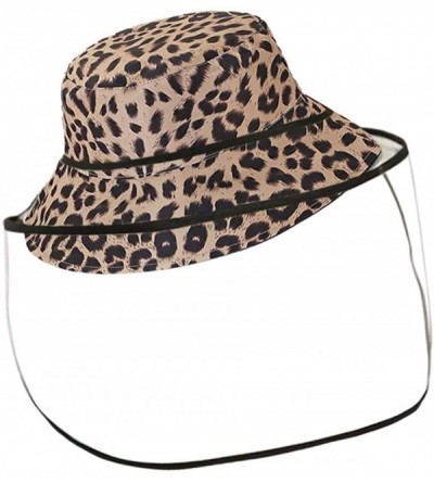 Bucket Hats Women Reversible Bucket Hat Outdoor Fisherman Hats Packable Sun Cap - 01a-leopardbrown - C0197ERED25 $12.44