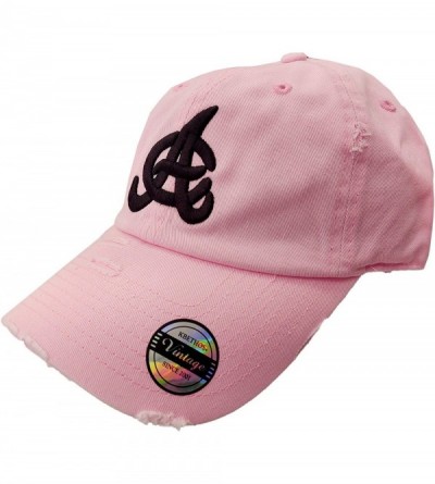 Baseball Caps Aguilas Cibaeñas Vintage Hats - Pink/Black - CH187NI6X9C $60.83