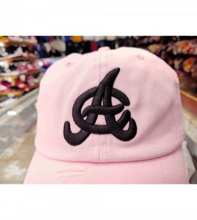 Baseball Caps Aguilas Cibaeñas Vintage Hats - Pink/Black - CH187NI6X9C $22.81