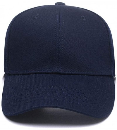 Baseball Caps Custom Embroidered Baseball Hat Personalized Adjustable Cowboy Cap Add Your Text - Dark Blue - CV18HTOYS9G $13.86