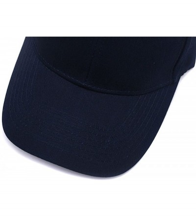 Baseball Caps Custom Embroidered Baseball Hat Personalized Adjustable Cowboy Cap Add Your Text - Dark Blue - CV18HTOYS9G $13.86