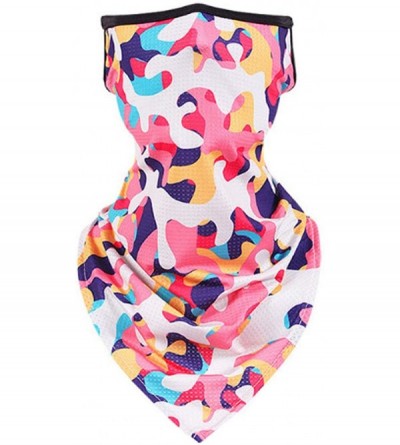 Balaclavas Women/Men Scarf Outdoor Headwear Bandana Sports Tube UV Face Mask for Workout Yoga Running - Camouflag Pink - CQ19...