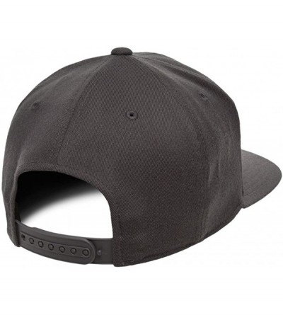 Baseball Caps One Ten Wool Cap - Snapback - 110F/T - Dark Grey - CK12LLJ8C9L $12.65
