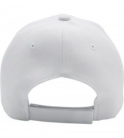 Baseball Caps Awareness Hat - Unisex Adjustable Cap - White - CE18GZGEAO8 $17.23