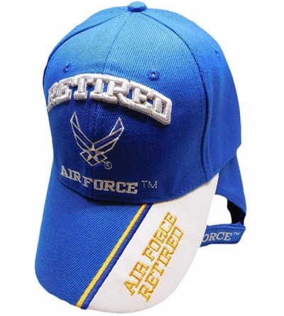 Skullies & Beanies U.S. Air Force USAF Retired Wings Royal Blue Embroidered Cap Hat (TOPW) - CC180TNUKZN $12.33