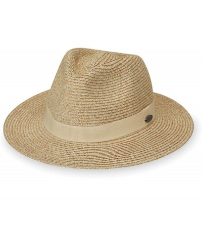 Sun Hats Women's Caroline Fedora - UPF 50+- Lightweight- Adjustable- Packable- Designed in Australia - Beige - CG1924ZS7XO $3...
