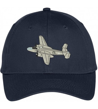 Baseball Caps North American B-25 Mitchell Embroidered Snapback Adjustable Baseball Cap - Navy - CA12KMEQKSL $15.44