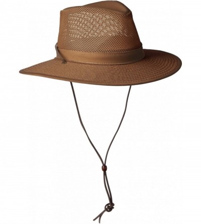 Cowboy Hats Aussie Breezer 5310 Cotton Mesh Hat - 82 Earth - CB112IMH9NV $33.91