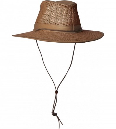 Cowboy Hats Aussie Breezer 5310 Cotton Mesh Hat - 82 Earth - CB112IMH9NV $33.91