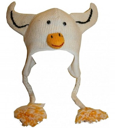 Skullies & Beanies Animal Hat Wool Fleece Lined Trapper Beanie Cap Adult Teenagers - Duck - CZ11HNUYRDN $44.88