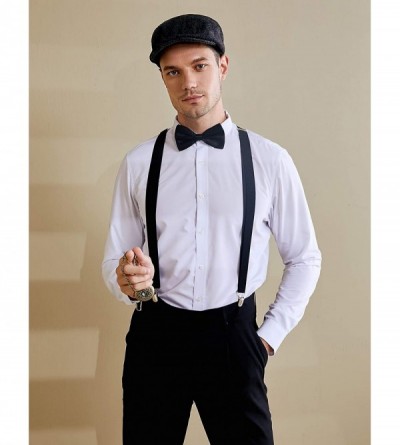 Newsboy Caps 1920s Gatsby Newsboy Hat Cap for Men Gatsby Hat for Men 1920s Mens Gatsby Costume Accessories - Black-2 - CF18NZ...