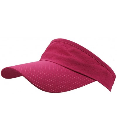 Visors Mens Summer Quick-Dry Run Long Brim Empty Top Baseball Tennis Sun Hat Cap Visor - Rose - C118G38D6X8 $12.17