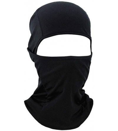 Balaclavas Windproof Balaclava Bandana Headwrap Breathable Neck Giater for Outdoor Sports - Black White - CJ199HLESWE $18.89