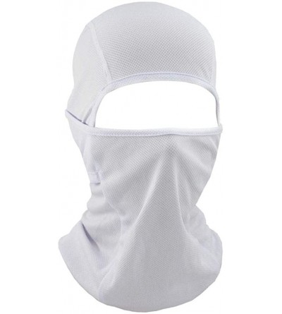 Balaclavas Windproof Balaclava Bandana Headwrap Breathable Neck Giater for Outdoor Sports - Black White - CJ199HLESWE $18.89