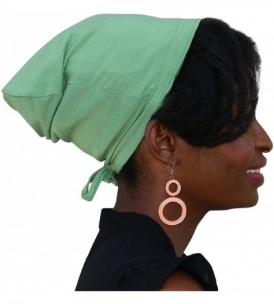 Skullies & Beanies Adjustable Drawstring Bamboo Satin Lined Hat Cap Beanie - Jade Green - CD183NHIADW $14.55