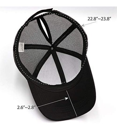 Baseball Caps Ponytail Baseball Cap for Women- Baseball Cap High Ponytail Hat for Women- Adjustable - CE18RMN4D8K $11.51