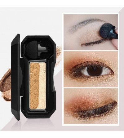Skullies & Beanies UBUB Shimmer Two-Color Stamp Eyeshadow Powder Palette - D - CW18C086OR7 $9.43