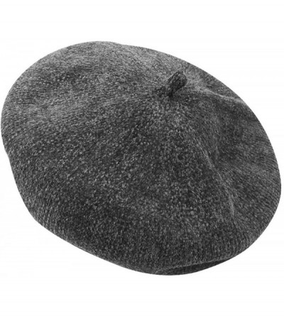 Skullies & Beanies Classic French Crochet Breathable - Dark Grey2 - CL18HAE44Y3 $12.61