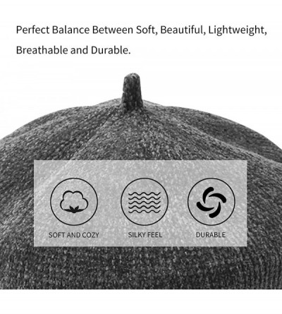 Skullies & Beanies Classic French Crochet Breathable - Dark Grey2 - CL18HAE44Y3 $12.61