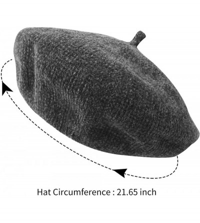 Skullies & Beanies Classic French Crochet Breathable - Dark Grey2 - CL18HAE44Y3 $12.61