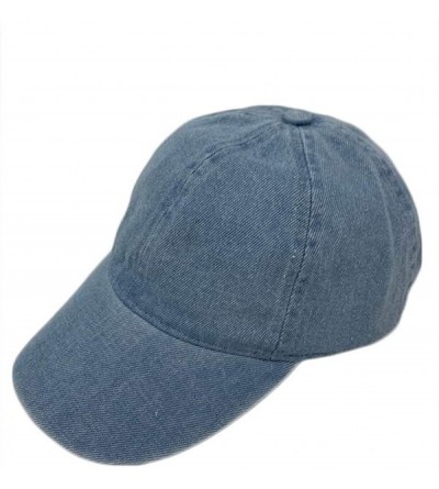 Baseball Caps Fashionable Washed Cotton Plain Printed Baseball Cap for Unisex Women Men Adjustable Dad Hat - Ht7855lightdenim...