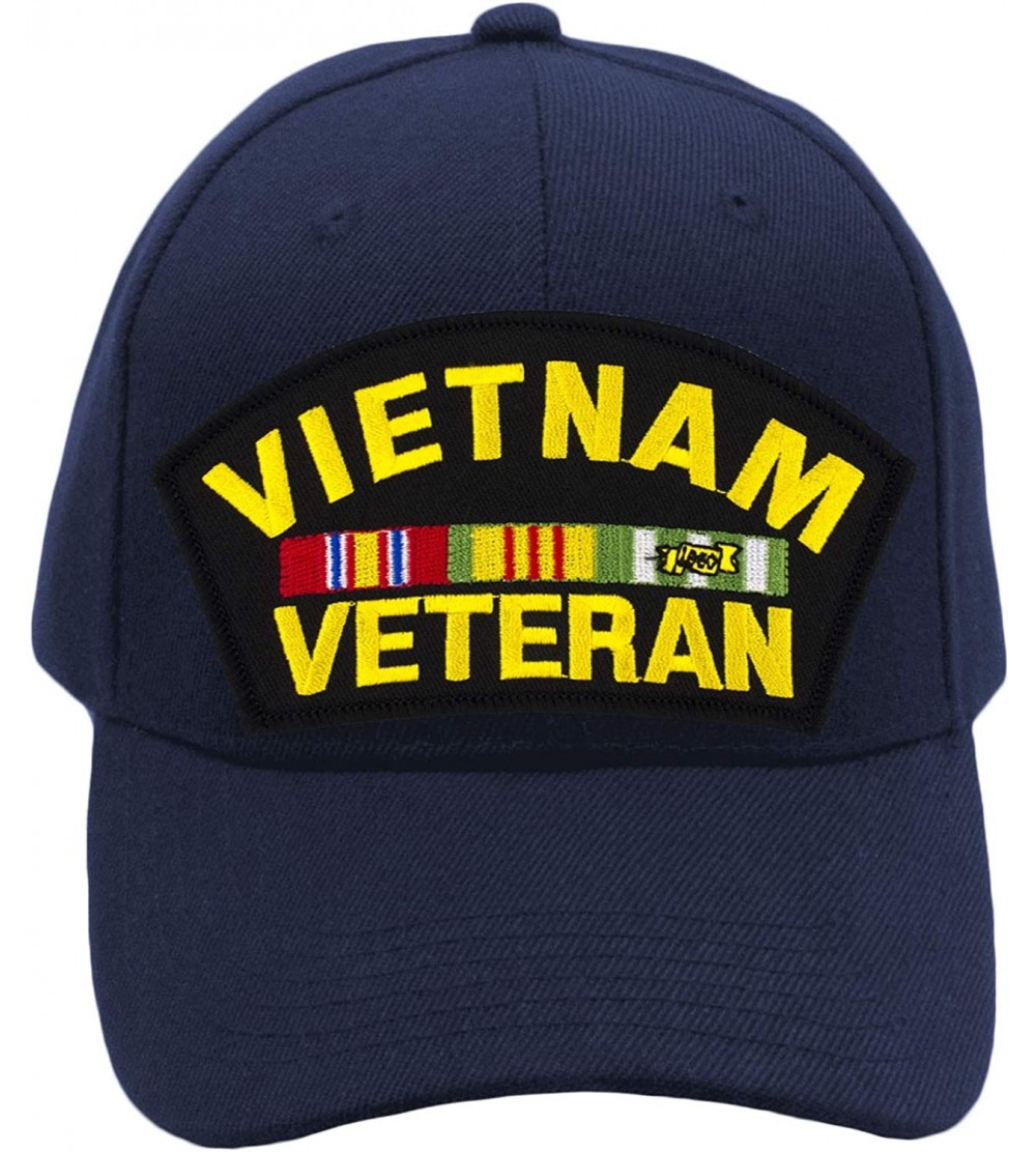 Baseball Caps Vietnam Veteran Hat/Ballcap Adjustable-Back"One Size Fits Most" - Navy Blue - CL18QGH4UAI $18.07