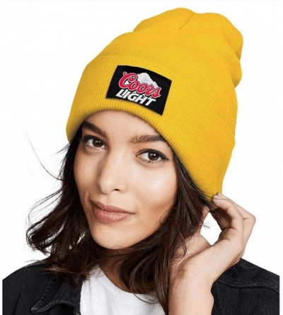 Skullies & Beanies Unisex Winter Outdoor Sport Ski Knit Caps Coors-Light-Beer-Logo- Beanie Hat for Men's & Women - Coors Ligh...