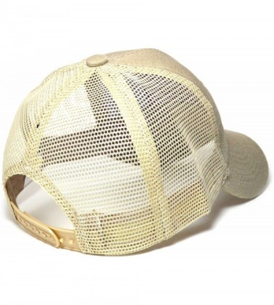 Baseball Caps Men & Women US Flag Patch Tactical Style Baseball Mesh Trucker Hat Cap - Beige - C2184YYSIMH $13.25