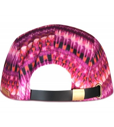 Sun Hats Neon Gradation 5 Panel Biker Hat - Fushia - CE11JAGSJ81 $14.86