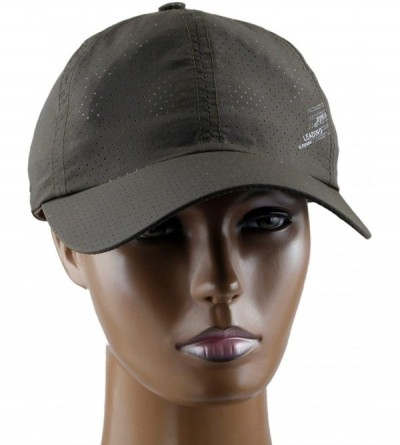 Baseball Caps Sport Sun Hat- Adjustable Baseball Cap Dry Quick Weightlight Mesh Hats - 017-army Green - CK12L0USH37 $11.28