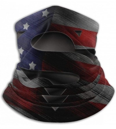 Balaclavas American Flag Face Mask Bandanas Neck Gaiter Warmer Windproof Mask Dust Protect Face Mask Bandana - Black-9 - C919...