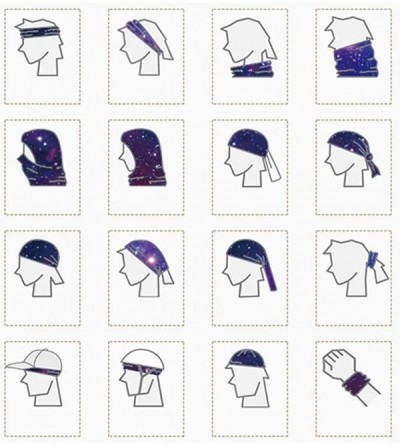 Balaclavas Men Women Face Bandana Dust Mask Balaclava Neck Gaiter Wrap Cool Printed (Multi-Function) - White Painting - C1197...