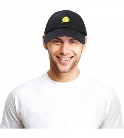 Baseball Caps Lemon Hat Baseball Cap - Black - CP18M7UIX3K $14.90