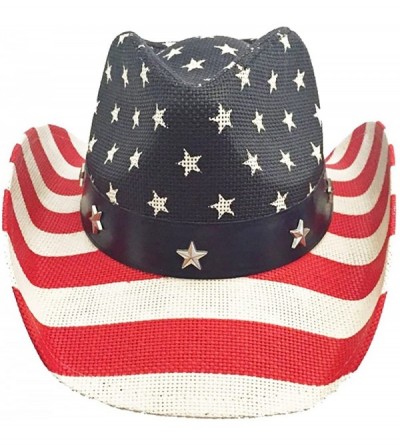 Cowboy Hats American Flag Cowboy Hat - CL11ZH5IQTR $29.23