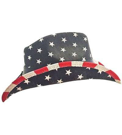 Cowboy Hats American Flag Cowboy Hat - CL11ZH5IQTR $29.23