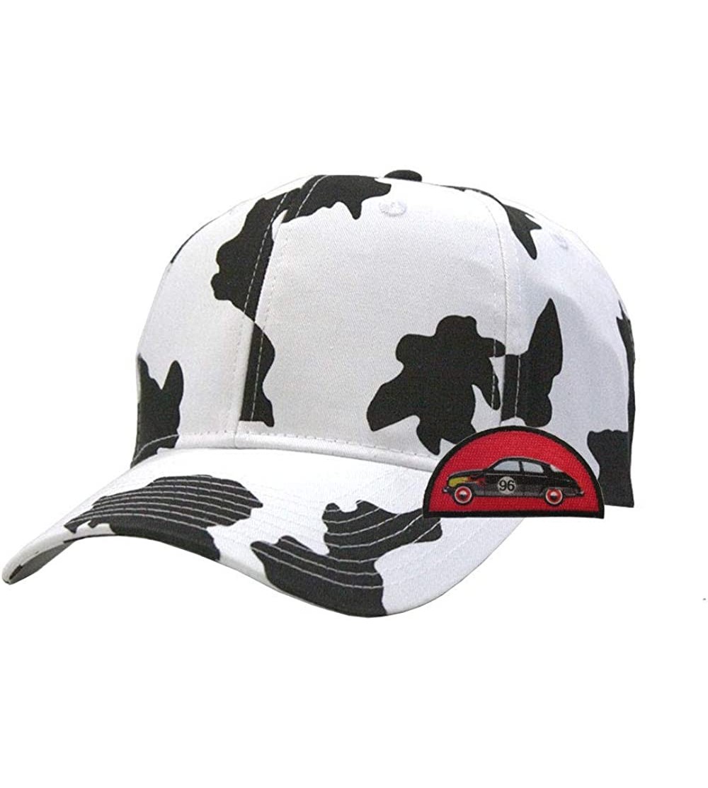 Baseball Caps Milk Cow Adjustable Snapback Baseball Cap White Free Patch - 96 - CX193RSI250 $14.46