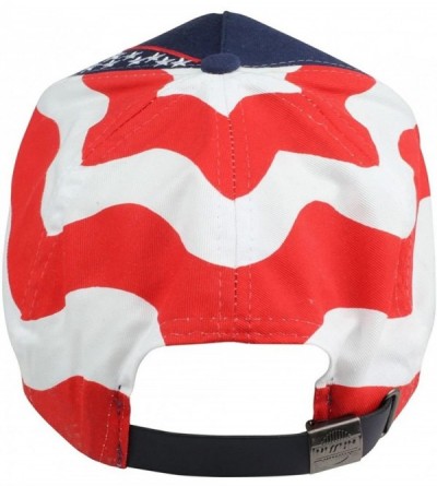 Baseball Caps 2 Packs USA Flag Patriotic Baseball Cap/Hat (2 Pack for Price of 1) - Us Flag-5 - CW185Y70OU6 $10.55