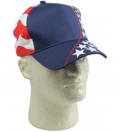 Baseball Caps 2 Packs USA Flag Patriotic Baseball Cap/Hat (2 Pack for Price of 1) - Us Flag-5 - CW185Y70OU6 $10.55